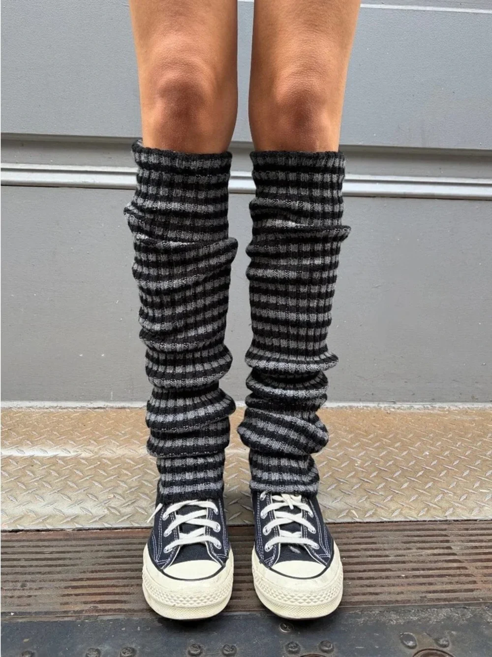 Brandy melville striped leg warmers